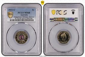 2021-C $2 Indigenous Military Service Colorized MS68