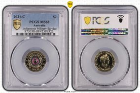 2021-C $2 Indigenous Military Service Colorized MS68