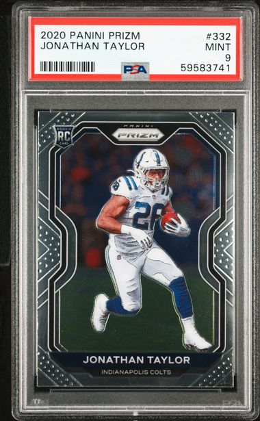 2020 Panini Prizm #332 Jonathan Taylor PSA 9 on Goldin