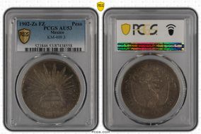 1902-Zs FZ Peso KM-409.3 AU53