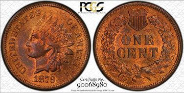 1879 1C MS65+ RB