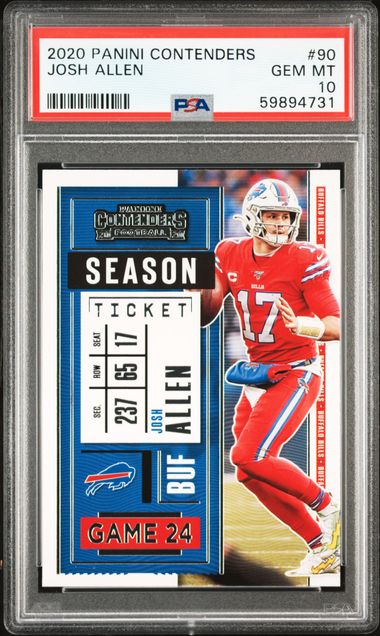 Josh Allen 2020 Panini Mosaic Got Game? Mosaic Card #GG23 PSA 10