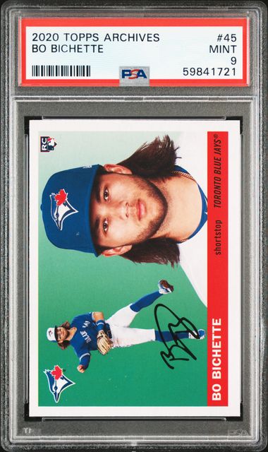 2021 Topps Bo Bichette #310 Psa Mint 9 Blue Jays Rookie Card