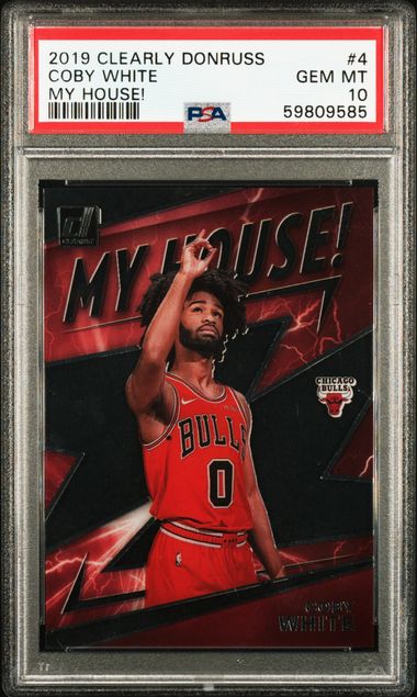 2019-20 Panini Clearly Donruss My House! #4 Coby White Rookie Card