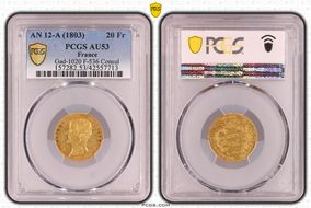 AN 12-A (1803) 20 Fr Gad-1020 F-536 Consul AU53