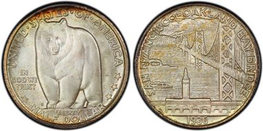 1936-S 50C Bay Bridge MS68+