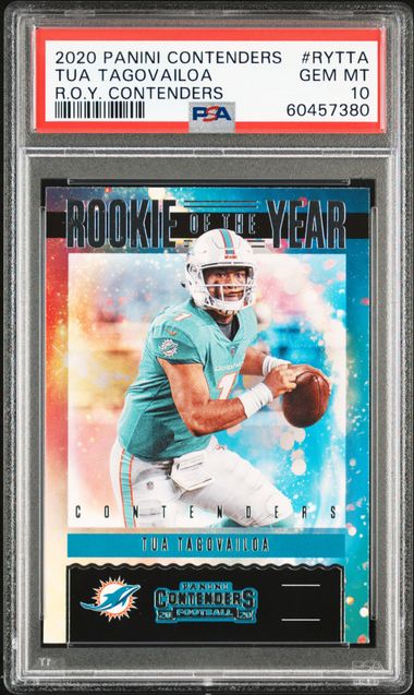 2020 Panini Select Turbocharged T21 Tua Tagovailoa Rookie Card – PSA MINT 9  on Goldin Auctions