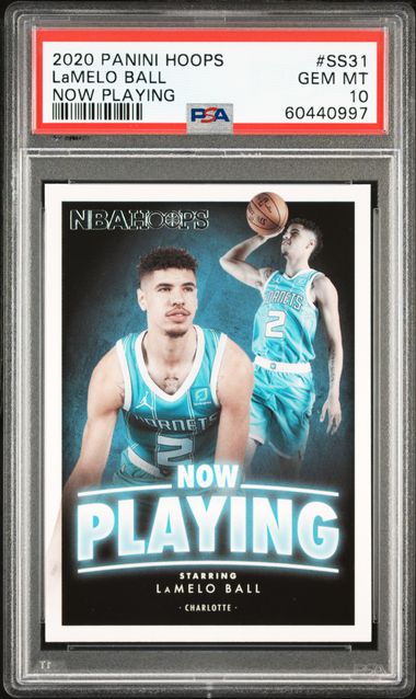 2020 Panini Hoops Now Playing #Ss31 Lamelo Ball PSA 10 on Goldin