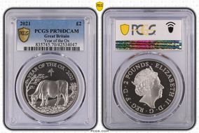 2021 £2 Year of the Ox PR70DCAM