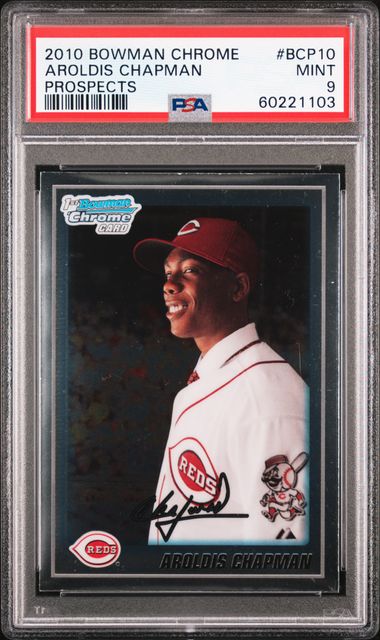 Aroldis Chapman 2010 1st Bowman Prospect Rookie Card