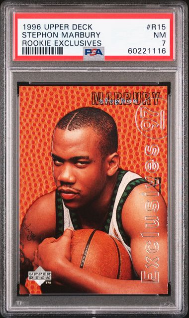 1996 Upper Deck Rookie Exclusives #R15 Stephon Marbury – PSA NM 7 on Goldin  Auctions