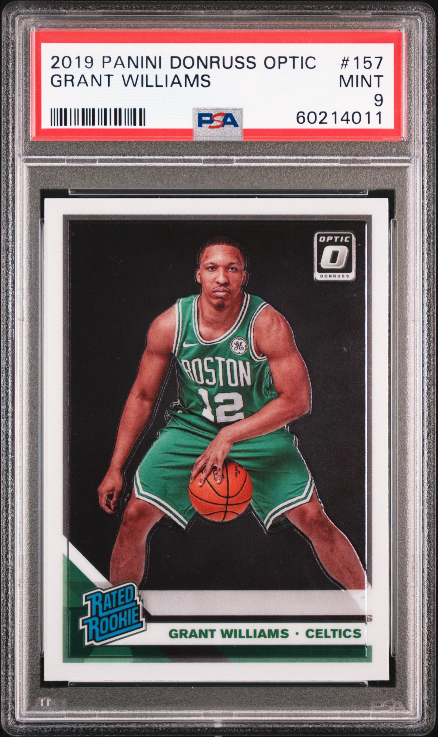 2019 Panini Donruss Optic #157 Grant Williams – PSA MINT 9