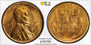 1931 1C MS65RD