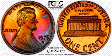 1975-S 1C PR65RB