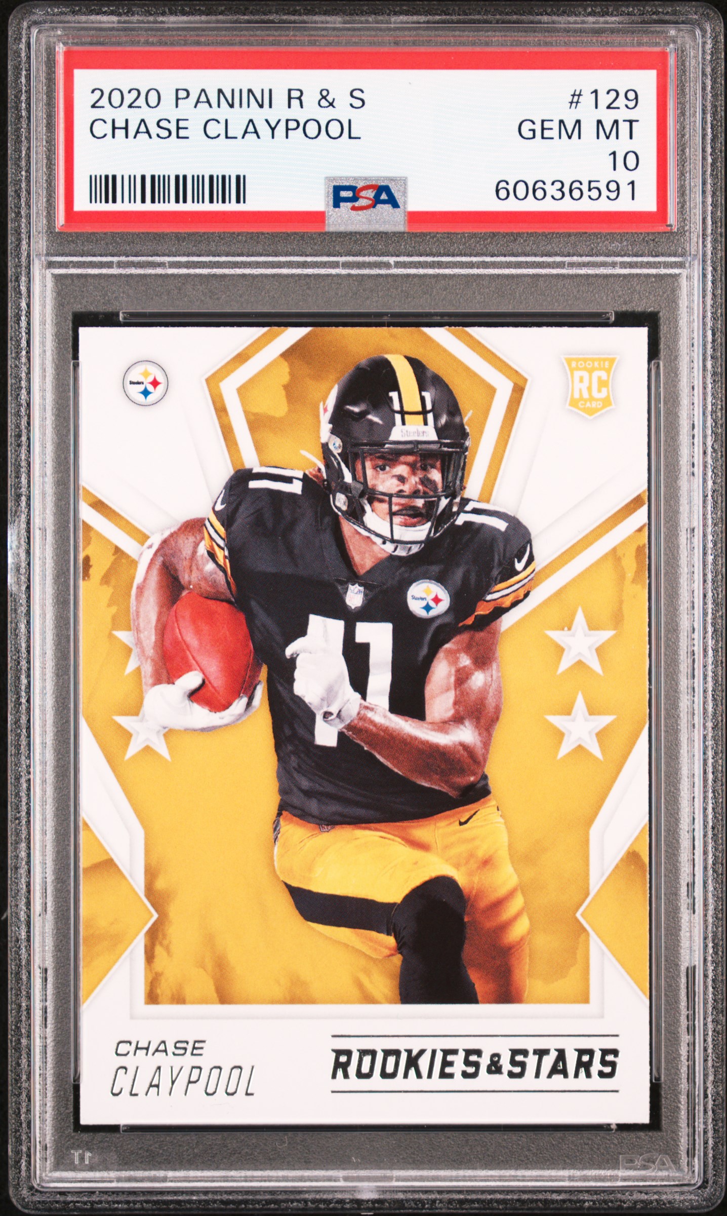 2020 Panini Rookies & Stars #129 Chase Claypool – PSA GEM MT 10