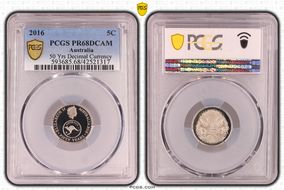 2016 5C 50 Yrs Decimal Currency PR68DCAM