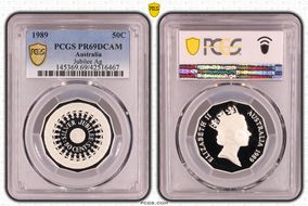 1989 50C Jubilee Ag PR69DCAM