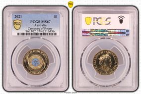 2021 $1 Centenary of Rotary MS67