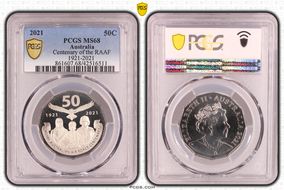 2021 50C Centenary of the RAAF 1921-2021 MS68