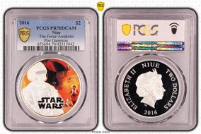 2016 $2 The Force Awakens Poe Dameron PR70DCAM