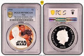 2016 $2 The Force Awakens - Finn PR70DCAM