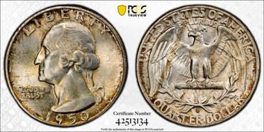 1950-D 25C DDR, FS-802 MS65