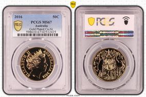 2016 50C Gilt Cu-Ni MS67