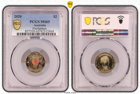 2020 $2 Firefighters Colorized MS65