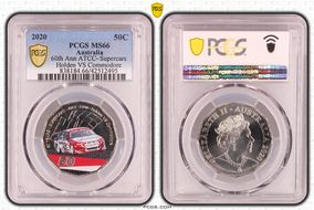 2020 50C 60th Ann ATCC- Supercars Holden VS Commodore Colorized MS66