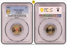 2020 $2 Firefighters Colorized MS67