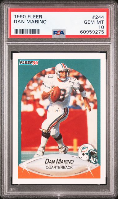 1990 Topps DAN MARINO Hall of Famer QB Football Card Dolphins 