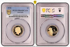 2018 $2 30th Anniversary Designed by Ian Rank-Broadley Effigy PR69DCAM