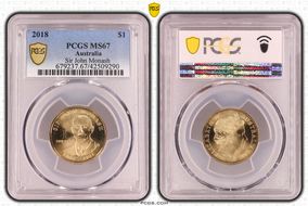 2018 $1 Sir John Monash MS67
