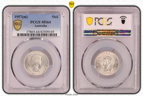1957(m) Shil MS64