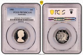 1981 10C PR70DCAM