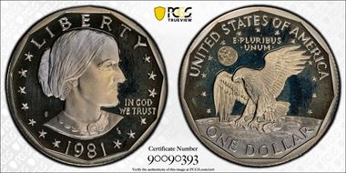 1981-S SBA$1 Type 2 PR68DCAM