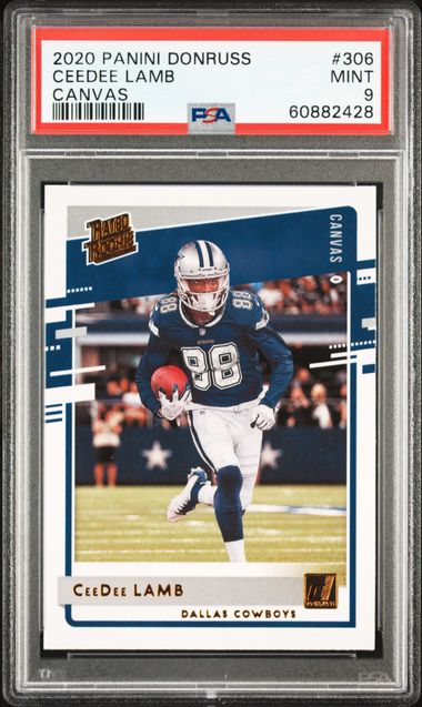 2020 Panini Donruss #306 CeeDee Lamb Rookie Card - Rated Rookie