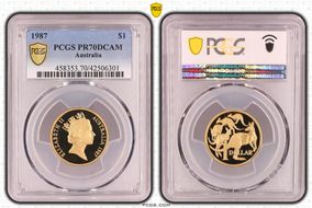 1987 $1 PR70DCAM