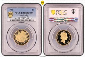 1988 $1 Aboriginal Art PR69DCAM