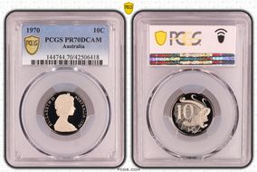 1970 10C PR70DCAM