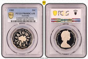 1982 50C Commonwealth Games PR68DCAM