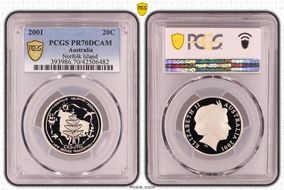 2001 20C Norfolk Island PR70DCAM