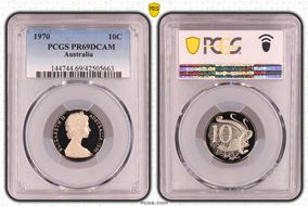1970 10C PR69DCAM