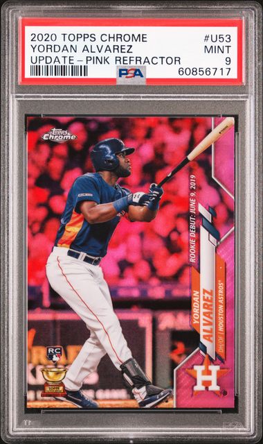 At Auction: 2020 Topps Chrome Yordan Alvarez RC