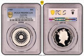 1989 50C Jubilee Ag PR69DCAM