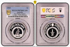 2003 $2 Port Phillip Pattern PR70DCAM