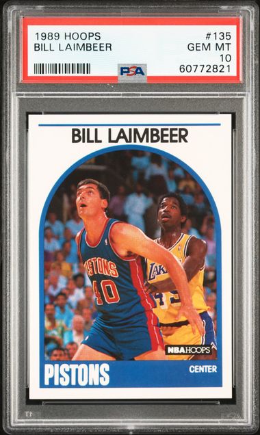 1989 Hoops #135 Bill Laimbeer PSA 10 on Goldin Marketplace