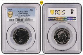2017 50p S-H41 Jeremy Fisher Beatrix Potter MS66
