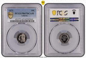 1973 10C PR67DCAM