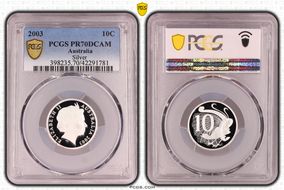 2003 10C Silver PR70DCAM